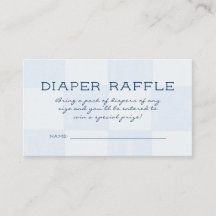 Moderne karierte Babyparty-Windel-Raffel