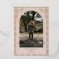 Moderne Karierte Rose und Rose Gold
