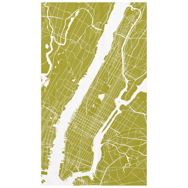 Moderne Karte New York Tischdecke (Vorderseite)