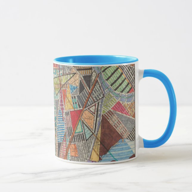 Moderne Karte von New York I Tasse (Rechts)