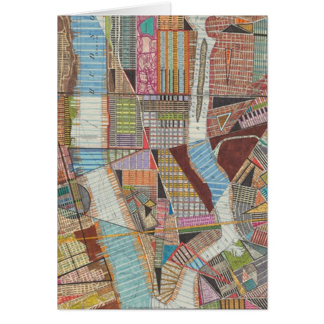Moderne Karte von New York II (Vorne)