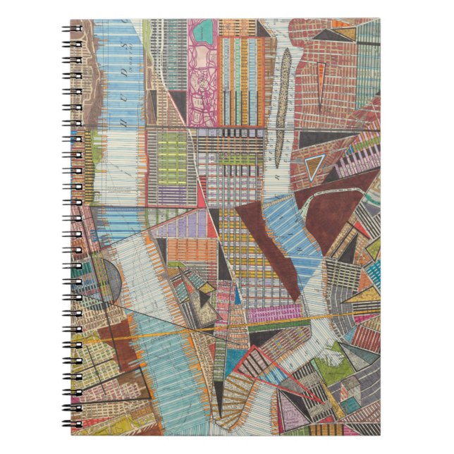 Moderne Karte von New York II Notizblock (Vorderseite)