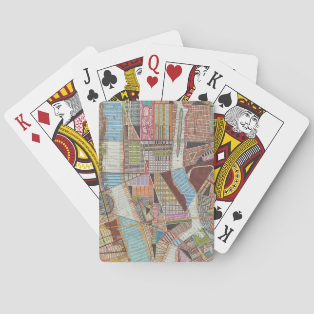 Moderne Karte von New York II Spielkarten (Rückseite)