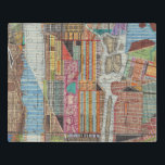 Moderne Karte von New York III Puzzle<br><div class="desc">Eine moderne Landkarte von New York City in lebhaften Farben. Künstler: Nikki Galapon</div>
