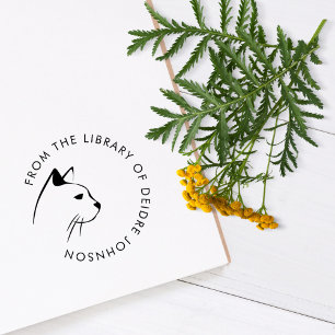 Moderne Katze Minimalistisch aus dem Bibliothekbuc Permastempel