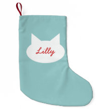 Moderne Katze Personalisiert Weihnachtsmann Strump
