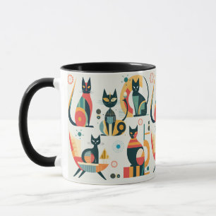 Moderne Katzen des Mittelalters Tasse