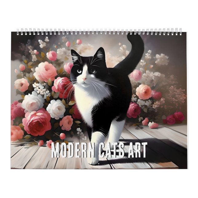 Moderne Katzen in der Kunst Kalender (Titelbild)