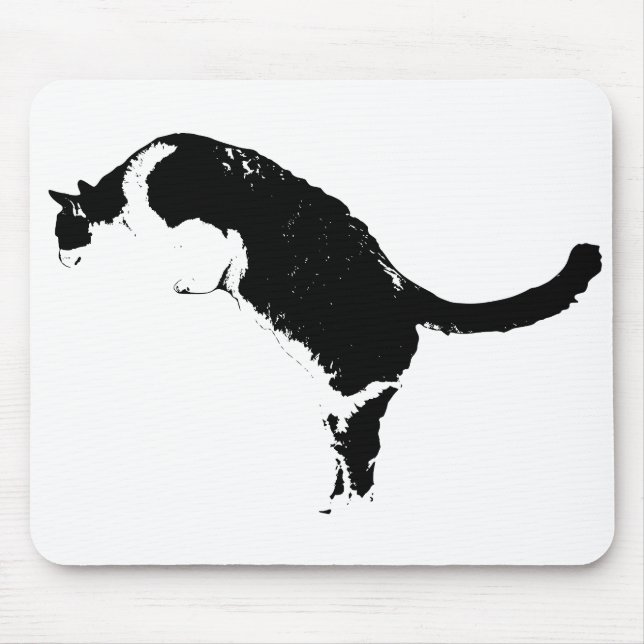 Moderne Katzen-Mauspad Mousepad (Vorne)