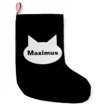Moderne Katzen-personalisierter Haustier-Strumpf -