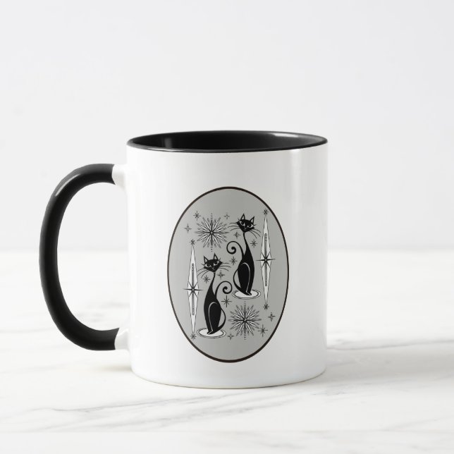 Moderne Katzen Tasse des Mittelalters (Links)