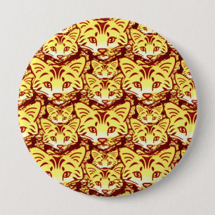 Moderne Katzenkunst Button