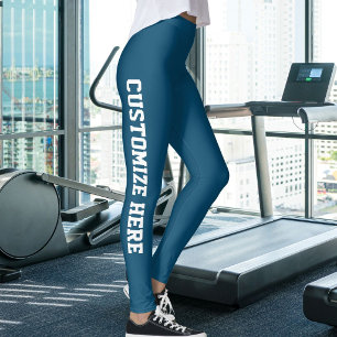 Moderne Katzenmutter Haustierliebhaber Blau-Weiß I Leggings