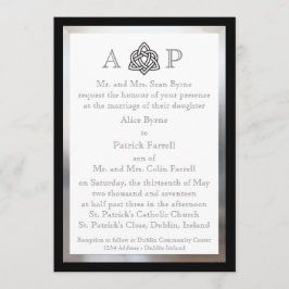 Moderne keltische Hochzeitseinladung Einladung