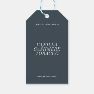 Moderne Kerze einfache Branding-Geschenkkarte Geschenkanhänger