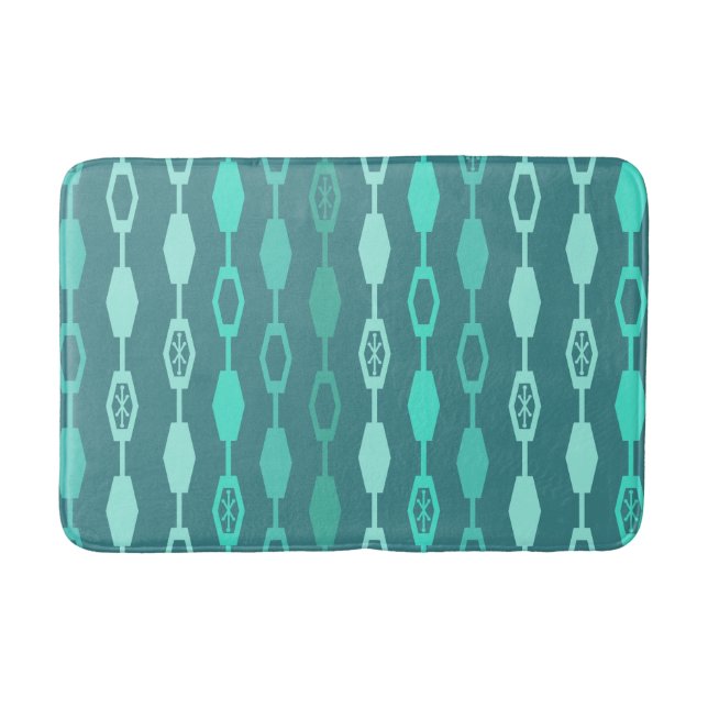 Moderne Ketten im Mittelalter Aquamarin Badematte (Vorderseite)