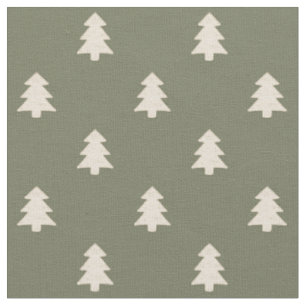 Moderne Kiefern neutral Boho Bauernhaus Winter Stoff