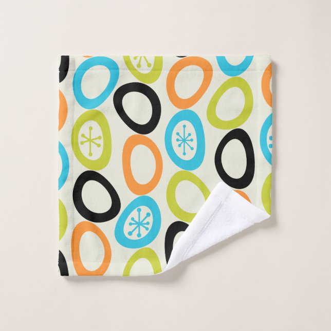 Moderne Kieselsteine aus dem Mittelalter 3 Badhandtuch Set (Waschlappen)