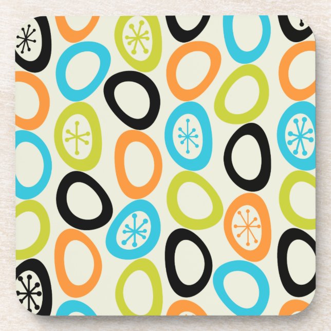 Moderne Kieselsteine aus dem Mittelalter 3 Getränkeuntersetzer (Vorderseite)