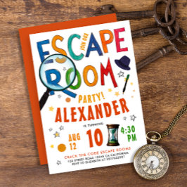 Moderne Kinder entkommen dem farbenfrohen Typo Was Einladung