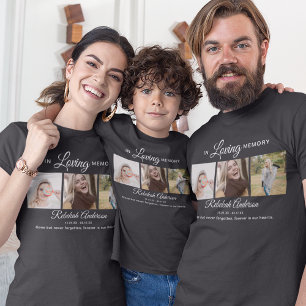 Moderne Kinder-Foto-Collage-T-Shirt für Beerdigung T-Shirt
