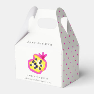 Moderne Kinder handgezogene Passion Fruit Baby Dus Geschenkschachtel