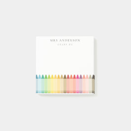 Moderne Kinder lehren farbenfroh Rainbow Crayon Co Post-it Klebezettel