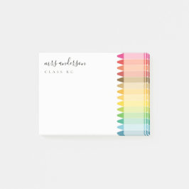 Moderne Kinder lehren farbenfroh Rainbow Crayon Co Post-it Klebezettel