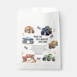 Moderne Kinder-Monster-Trucks-Geburtstagsfeier Geschenktütchen