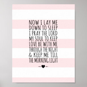 Moderne Kinderzimmer Wall Art Kindergebet Printwer Poster