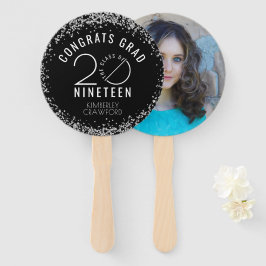Moderne Klasse 2019 GLÜCKWUNSCH GRAD Foto Black Fächer