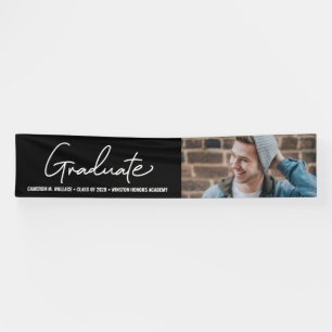 Moderne Klasse 2024 Graduate Foto Abschluss Banner