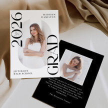 Moderne Klasse 2025 Grad 2 Foto Abschluss