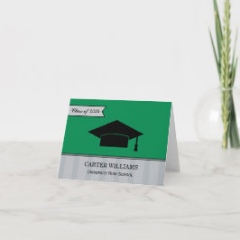 Moderne Klasse des "Green Custom Abschluss" 2025 Dankeskarte