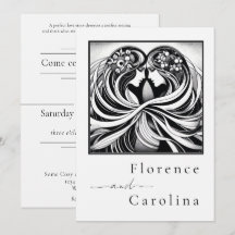 Moderne Klassik Art Deco Schwarz & Weiß Hochzeit