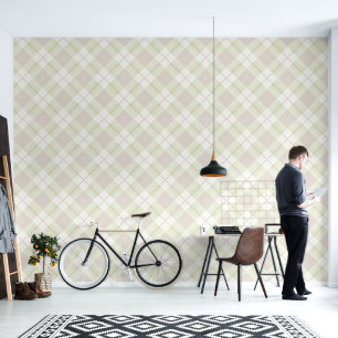 Moderne Klassik Gingham Style Picnic Kariertes Mus Tapete