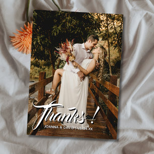 Moderne Klassik Wedding Danke Foto Champagne Gold