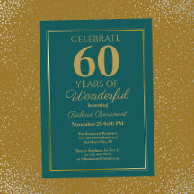 Moderne Klassiker Türkis Gold Wunderbarer 60. Gebu