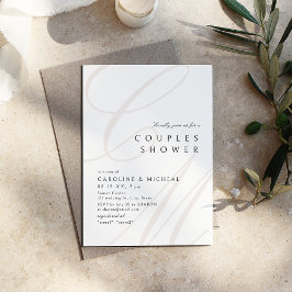 Moderne klassische Elegance Calligraphy Couples Du Einladung
