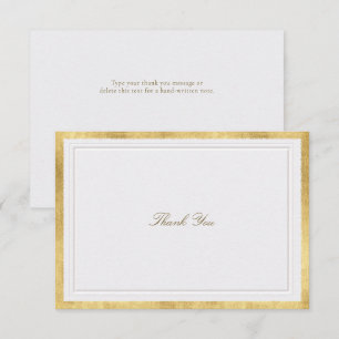 Moderne klassische formelle Hochzeit mit falschen Dankeskarte