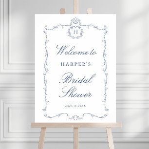 Moderne klassische französische Rahmen-Hochzeit st Poster