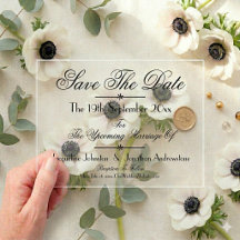 Moderne klassische Hochzeit spart das Datum