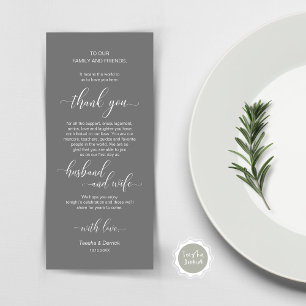 Moderne klassische Hochzeitsplattform dank Karte