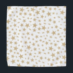 Moderne klassische Imitate Gold Stars Muster Halstuch<br><div class="desc">Mit diesem schicken,  modernen Ausdruck einzigartiger asymmetrischer,  lichtdurchlässiger,  goldfarbener Sterne in einem gestreuten,  multidimensionalen Muster lasse Ihr Licht. Chic und minimalistisch,  aber mit einem warmen Flair von hellbraun.</div>