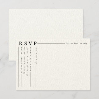 Moderne Klassische Minimalistische UAWG Wedding Ca Mitteilungskarte