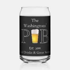 Moderne klassische Pub Drink Brillen Bier kann Dosenglas