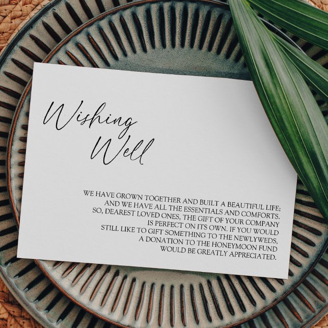 Moderne klassische Wunschausweiskarte Begleitkarte (Von Creator hochgeladen)