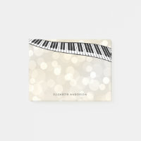 Moderne Klavier-Tastatur auf Gold Bokeh,