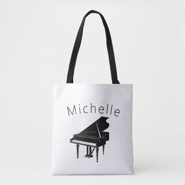 Moderne Klaviermusik mit Totensack und Namen Tasche (Vorderseite)