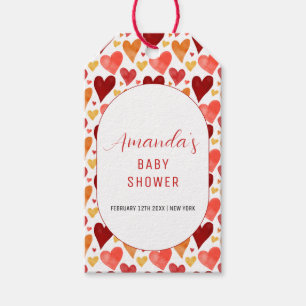 Moderne kleine Sweetheart Valentine Baby Dusche Geschenkanhänger